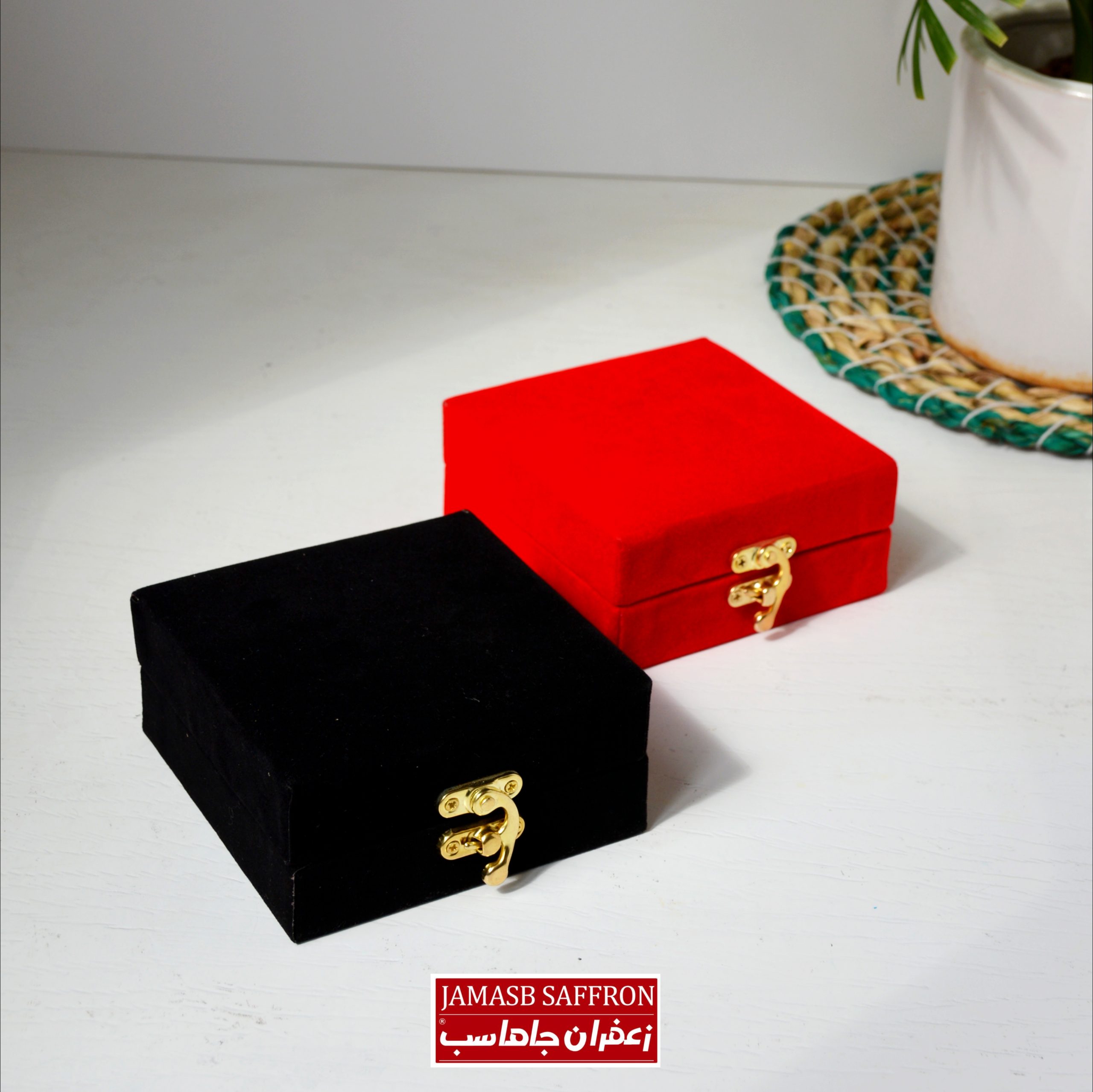 پک هدیه زعفران خاتم کاری زرین (جعبه چوبی لوکس) - Image 2