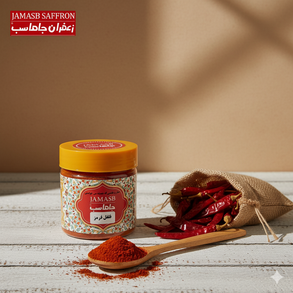 ظرف ۱۳۰ گرمی فلفل قرمز آسیاب شده باکیفیت